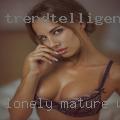 Lonely mature women